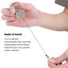 2 Pcs Antitheft Key Ring 2.5cm Retractable Keychain Durable Belt Clip  Camping