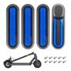 Set of 4 Electric Scooter Wheel Hubs Cap Fork Reflective Strips Wheel Side Decorative Cover with Screws Compatible with M365 PRO PRO2 1S