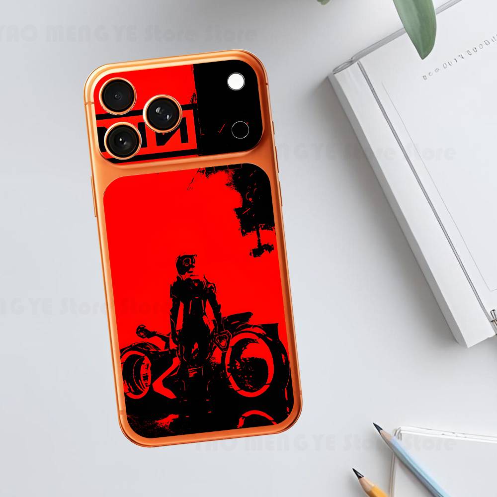 Н-Nine-inch Н-Nails Однотонная Наклейка-Кожа Для IPhone17 Pro ProMax Задняя Пленка Чехол Обложка Антицарапающаяся Прочная Наклейка
