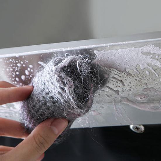 10/20/50 шт. мыльных дисков из стальной ваты, простых в использовании, многофункциональных, для чистки посуды после выпекания, восстановления