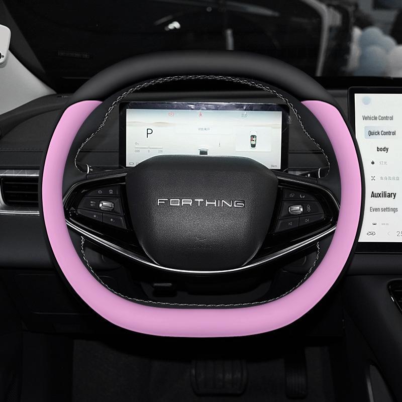 Dongfeng Fengxing Xinghai S7 Ultra-thin Leather Steering Wheel Cover for All Seasons