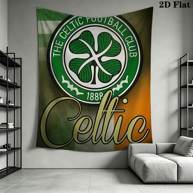 Celtic Football Club E Wall Hanging Printed Fabric Blanket Decorative Tapestries for Bedroom Living Room Home Decor