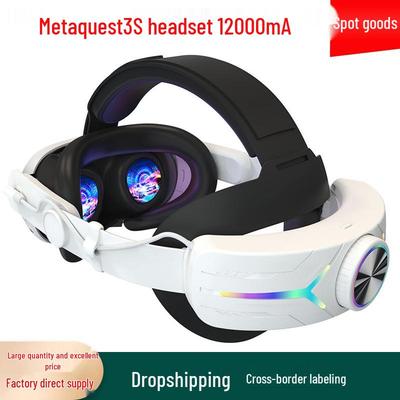 RGB VR-гарнитура для игр Meta Quest3S с аккумулятором 12000 мАч и аксессуарами