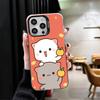 Мультяшный Милый Персик Гома Ударопрочный Чехол для Телефона для iPhone 17 Air 16 16E 15 Pro Max 14 Plus 13 Mini 12 Задняя Крышка Противоударный Fundas
