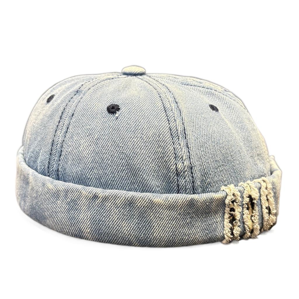 Hat Versatile melon fur hat men and women retro patch cowboy landlord hole personality hat trendy beggar