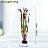 8 шт. Яркие искусственные растения - Прочный ПЭ набор для акваскейпинга для декора аквариума, Водные растения, Декор для аквариума