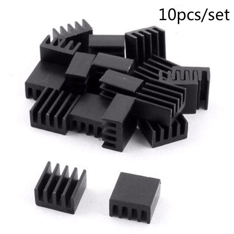 10pcs Aluminum Heat Sink Cooler Cooling Raspberry Pi Heatsink Kit for Computers Raspberry Pi Heatsink