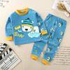 Winter Kids Long Sleeve O Neck T Shirt Pants Set Casual Baggy 2pcs Suit Cotton Cartoon Printes Outfit