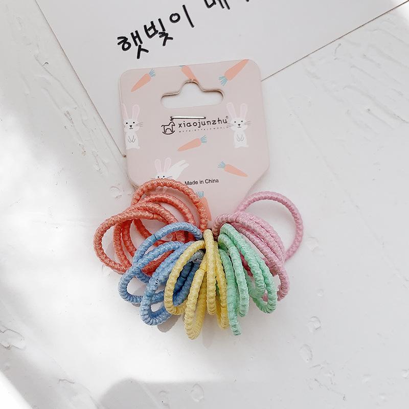 Cute Baby Rubber Bands Simple Hair Rope Set Children Accessories Girls Small Circle Elastic Hair Bands for Child