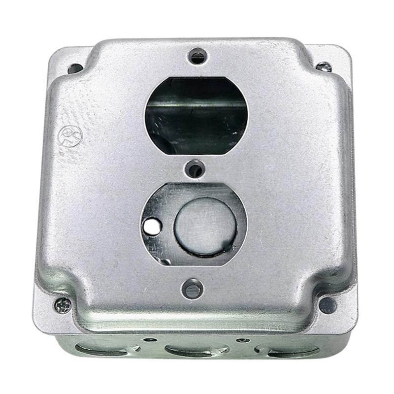 Double Gang Metal Junction Box Heavy Type Steel US Standard Corrosions Resistant for Electrical Outlets and Switches