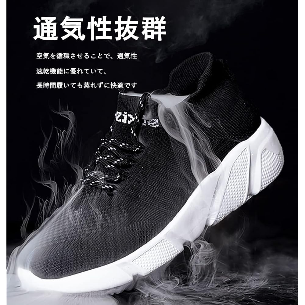 CFFHRB Men's Sneakers Running Shoes Athletic Shoes Black Slip-on Walking Shoes Training Couple