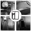 Carbon Fiber Center Console Water Cup Holder Trim Cover for W204 2005‑2012