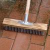 Deck Scrub Brush Head Stainless Steel Wire Multi Purpose Grout Push Broom Scrubber