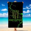 Monster Energy Быстросохнущее Микрофибровое Пляжное Полотенце Мягкое Впитывающее Устойчивое к Песку Полотенце Для Пляжа Бассейна Путешествий Лето