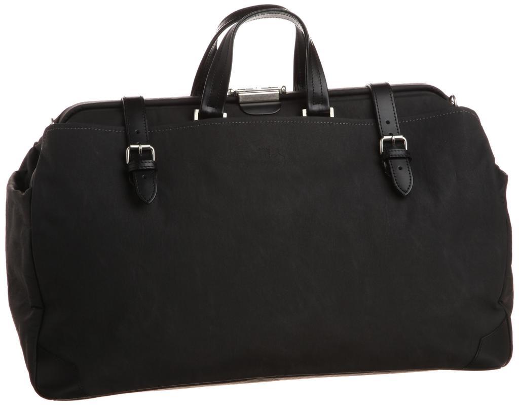 Dulles Boston Bag with Genuine Made In Toyooka Hyogo the Black [Origin] Leather, 2-Way [Kiwada], City, Prefecture, "Bag Mecca," 31.5 Cm,