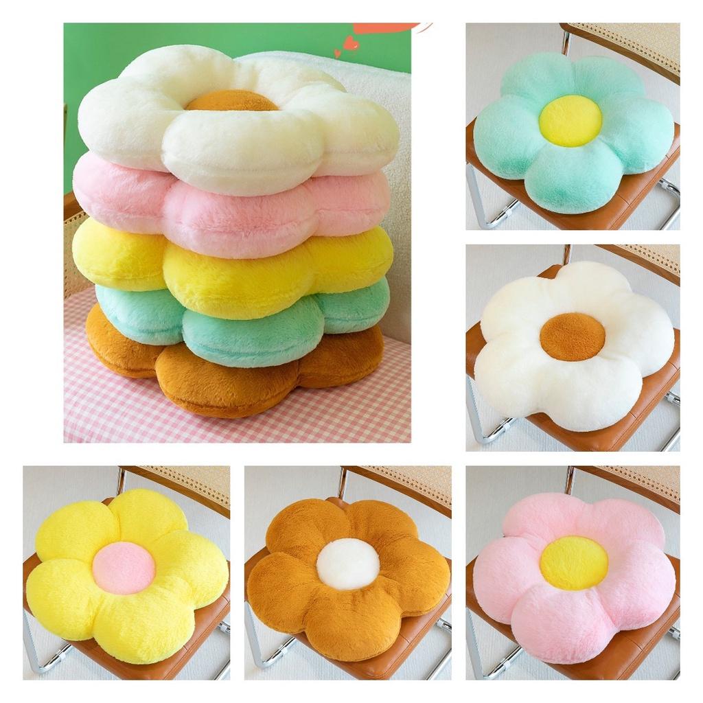 Comfy Floral Plush Seat Supportive And Adorable Sunflower Chair Pad