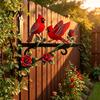 Heavy Duty Metal Hooks for Hanging Plants Red Bird Plant Hanger, Outdoor Wall Hook, Mounted Rust Proof Iron Support Bracket Plants,