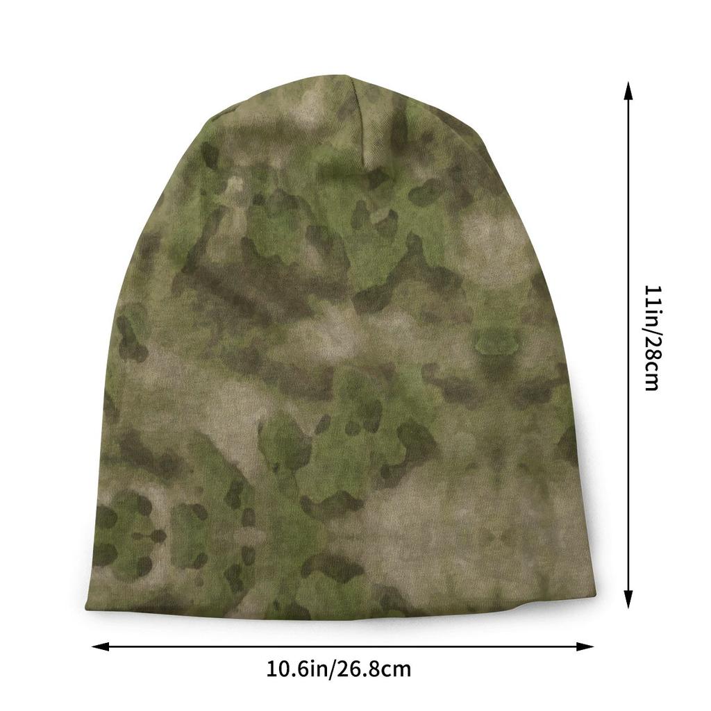 Atacs Fg Camo Камуфляж Армейская Осенняя женская теплая шапочка Двойное использование Повседневная шапка с капюшоном