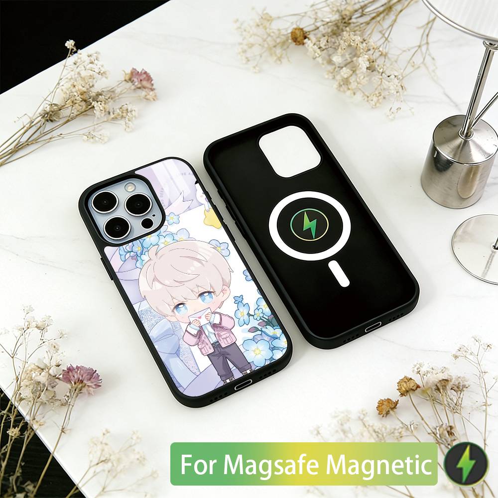 Любовь Глубокий космос Чехол для телефона Xavier для iPhone17,16,15,14,13,12,11 Plus,Pro Магнитный для Magsafe Беспроводной зарядки