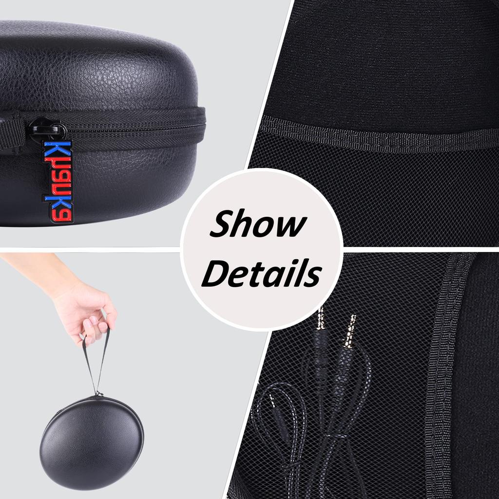 Эксклюзивный совместимый с SONY чехол для стереонаушников, черный [чехол Khanka] MDR-7506, (Только случай)