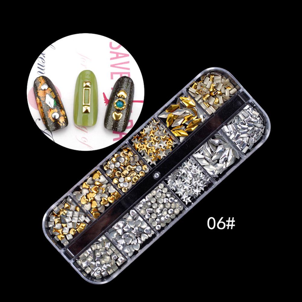 Nail Crystal Rhinestones Palette DIY Nail Sequins Mermaid Beads Nail Art Decorations Seashell Tips