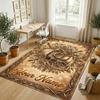 Dragon Phoenix Theme Crystal Velvet Rug Personalized Custom Name Text Soft Floor Mat Home Decor