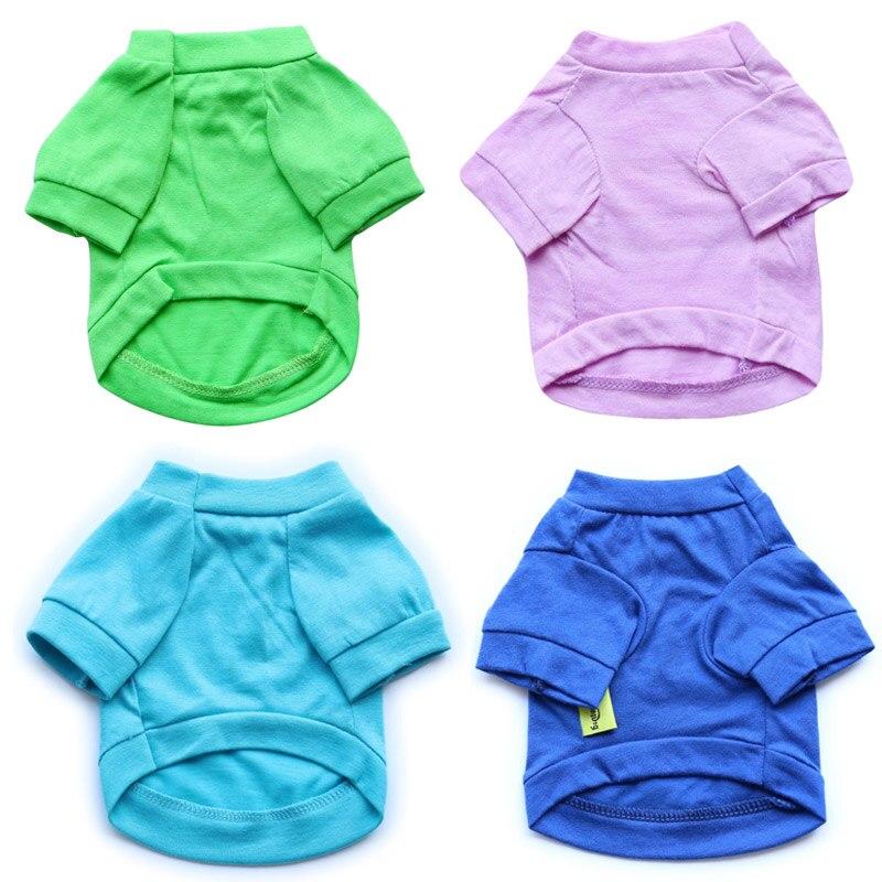 Лето-весна футболка для собак дышащая одежда для собак Чихуахуа маленькие собаки жилет с принтом щенка футболка одежда для кошек одежда для домашних животных одежда