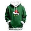 Women's Christmas Casual Fleece-Lined Hoodie With Long Sleeves And Pockets Sweatshirt Top
