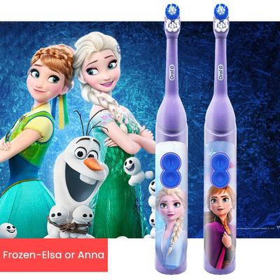 Детская электрическая зубная щетка Oral B с мягкой щетиной, водонепроницаемая, для ухода за деснами, гигиена полости рта, зубная щетка для детей, питание от 1 батареи типа АА