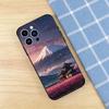 Japanese Mount Fuji Case For iPhone 17 16 15 14 13 12 11 Pro Plus Air Max Mini E Soft Silicone Cover