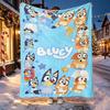 Bluey Pattern Blanket for Home Decoration, Bed, Sofa, Car Travel, Camping, Suitable for All Seasons, Birthday Christmas Gift