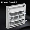 125/150mm Stainless Steel Air Vent Exterior Wall Ventilation Cap Movable Square Air Outlet Kitchen Wall Grilles Duct Cover