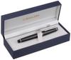 Перьевая ручка Sailor Professional Gear Slim Silver Black Medium Fine 11-1222-320