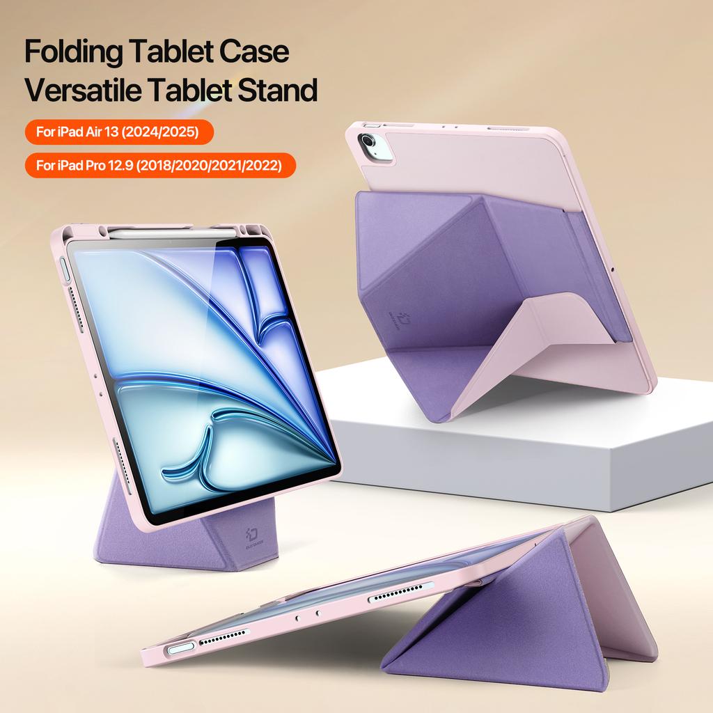 DUX DUCIS Vers Series Tablet Case for iPad Air 13 (2025)/(2024)/iPad Pro 12.9 (2022)/(2021)/(2020)/(2018) Stand Leather Cover