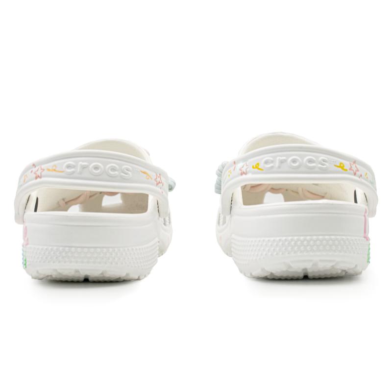 Crocs Классические клоги Розовый Голубой Мяу Звезда ЭВА Градиент Стильные Удобные и Универсальные Дырочные туфли для мужчин и женщин белый