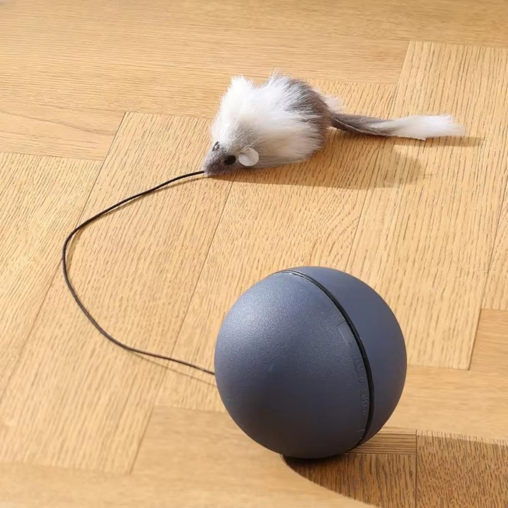 АБС Автоматический Электрический Кот Интерактивный Имитация Хвоста Автоматический Катящийся Шар Движущийся Многофункциональный Кот Игрушки-Мячи