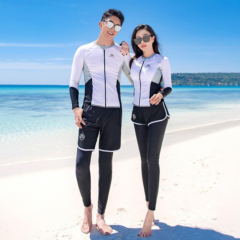 UV Protection Long Sleeve Rash Guard Set Couples Family Surfing Swimming Diving