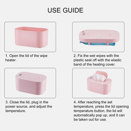 Safe Large Capacity Energy Saving Portable Baby Wet Wipes Warm Thermal Box for Infant Napkin Heater