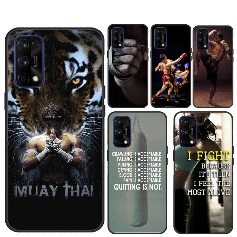 Боксерский бой Муай Тай для Realme C67 C75 C61 C55 C53 C51 C21Y C25S GT 7 Pro 5 6 GT 6T 10 11 12 13 14 Pro Plus Чехол