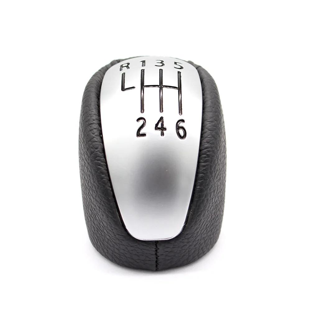 Для Renault/Laguna MK3 2007-2014 PU 6-ступенчатая механическая ручка переключения передач, кожаный рычаг переключения передач, ручной шарик 2008 2009 2010 2011 2012 2013