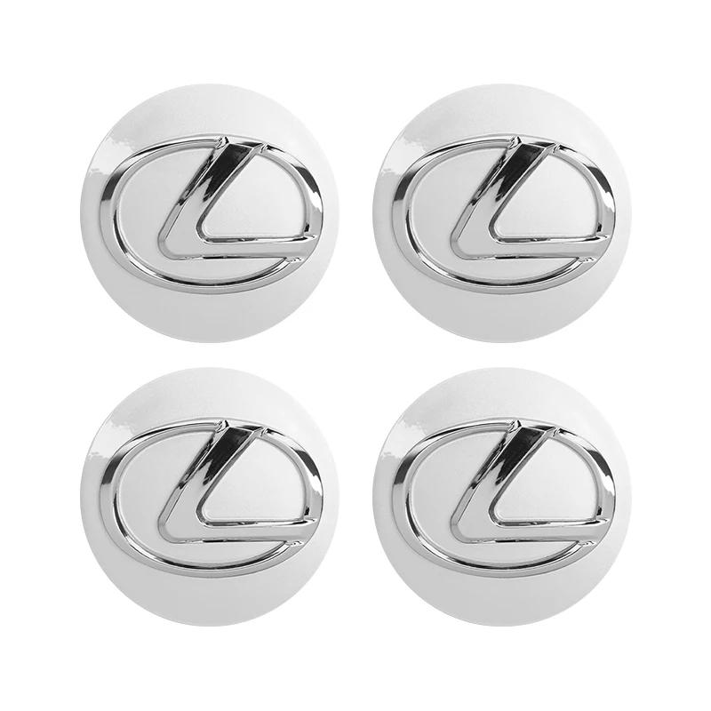 Interior Stickers 4Pcs 62MM Car Emblem Wheel Center Cover Hub Accessories For Lexus F SPORT ES RX NX LS UX CT GS RC HS SC TX LB