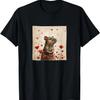 Rat Flowers With Hearts Around Boho Style Graphic T-Shirt
