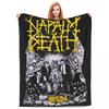 Napalm Death Черная Металл Группа Мерч Плед Флисовый Постельное Белье Пледы Расслабляющий Теплый для Путешествий Плюшевое Тонкое Одеяло