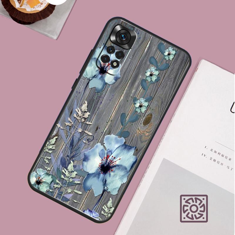 Western Rustic Barn Wood Lace Case For Xiaomi Redmi Note 12 11 8 9 10 13 Pro 12S 11S 10S 9S Redmi 13C 9C 10C 12C Cover