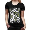 Одежда для BMX Ретро Велосипед BMX Старая Школа Нашивка Футболка для Женщин Круглый Вырез Уличная Одежда Футболки Женская Одежда с Коротким Рукавом Топы