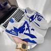 Fashion Casual Platform Sneakes Designer Shoes for Men Two-tone Lace Up Trainers Fashion Student Sneakes Mens Vulcanized Tenis Masculino