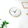KATOMOKU plywood clock, natural finish, km-33LRCS, wall clock with continuous second hand, 30.4cm diameter (SKP radio-controlled clock)