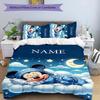 3pcs Mickey5 Cover Set - Personalized Name, HD Printed Bedding with 1 Cover and 2 Pillowcases - Perfect for Home Decor, Easy Care