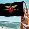 B-BonS J-Jovi Микрофибровое одеяло Быстросохнущие пляжные полотенца Большой размер Печать Супервпитывающее полотенце-одеяло для бассейна