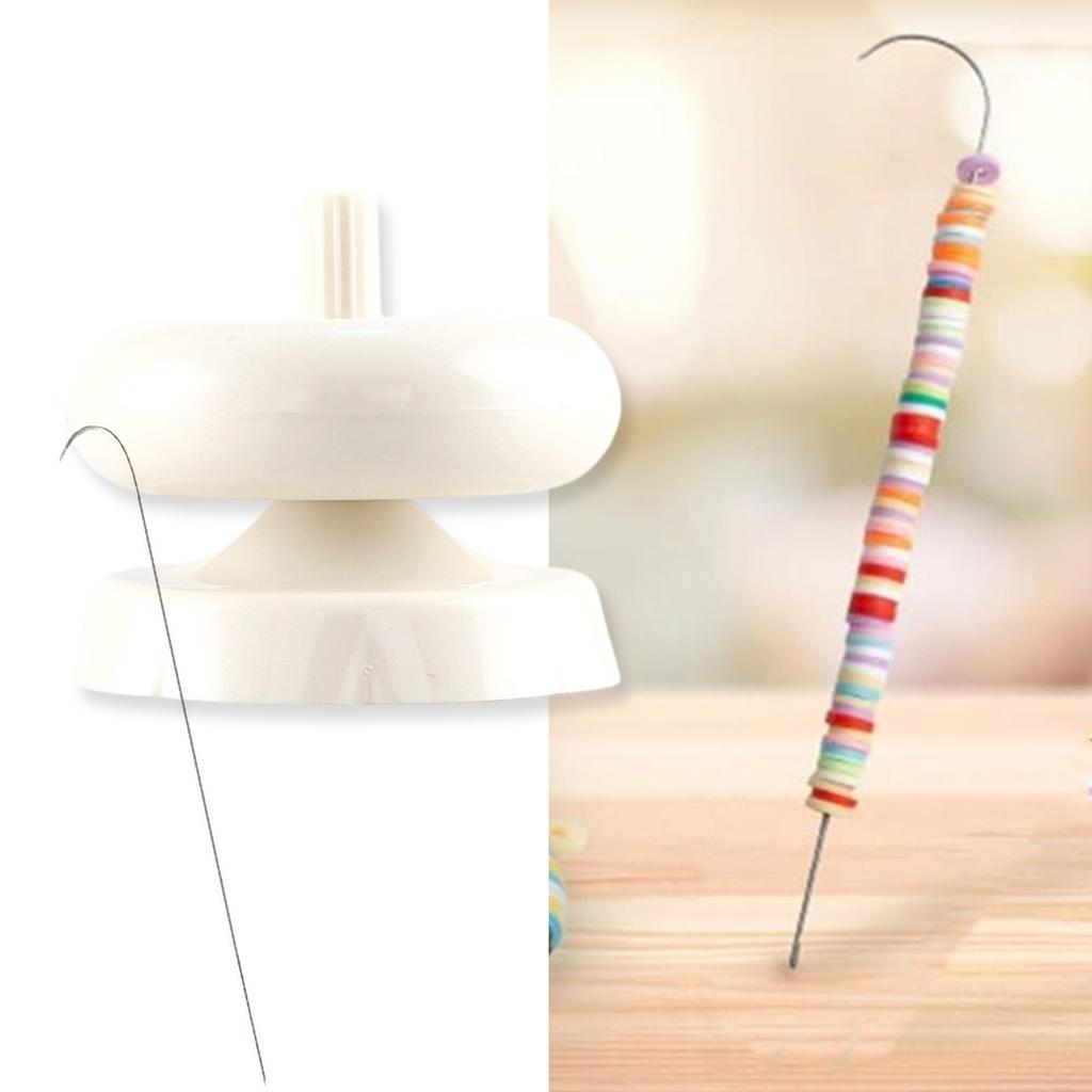 Устройство для бисероплетения с большим ушком и изогнутой иглой. Универсальный инструмент для бисероплетения с удобной иглой для уникального подарка.